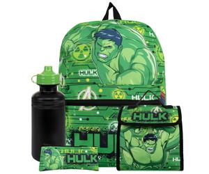 Hulk Backpack For Boys | Marvel School Set | Kids Lunch Bag | The Hulk Rucksack