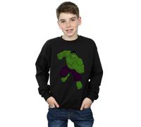 Hulk Boy's Printed Light Grey Sweatshirt in Black | Size: 12-13 Years Hulk Black 12-13 Years