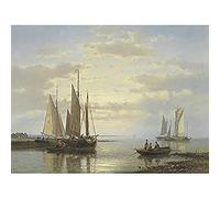 Hulk Calm Waters Boats Classic Painting Unframed Wall Art Print Poster Home Decor Premium