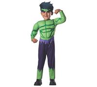 Hulk Costume, Kids Avengers Assemble Toddler Outfit, Toddler, Age 1 - 2 years, HEIGHT 2’ 11” - 3’ 4"