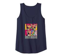 Hulk Hogan_003 Tank Top, Women, Navy Blue, XX-Large