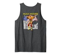 Hulk Hogan_007_Back Printed Tank Top, Men, Dark Heather Grey, XX-Large