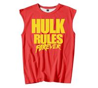 Hulk Hogan Hulk Rules Forever Tank Tops Unisex Sleeveless Gym Vest Women Men Outdoor Streetwear Tops (Red,L)