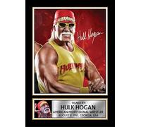 Hulk Hogan Signed Poster Print - WWE Wrestling Legend Memorabilia - Wall Art Tribute for Fans & Collectors, A3 Poster + Black Frame