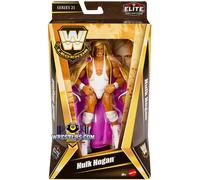 Mattel WWE Elite Collection Action Figure Hulk Hogan Legends with Accessory, HVF55