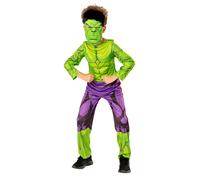 Rubies Official Marvel Avengers Hulk Child Costume, Green Collection, Kids Superhero Fancy Dress Halloween Halloween
