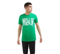 Official Marvel Mens The Hulk Text T-shirt Green Sizes S-2XL
