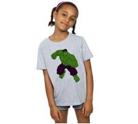 Hulk Pose Cotton T-Shirt Marvel Grey 7-8 Years