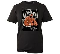 Hulk RIP Hogan NWO Wrestling T-Shirt - Retro Wrestler Graphic Tee - Hollywood Hogan Fan Shirt - Wrestling Legend Tribute (Black, XL)