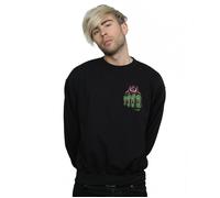 Hulk Tattoo Fist Breast Print Sweatshirt Marvel Black S