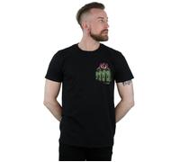 Hulk Tattoo Fist Breast Print T-Shirt Marvel Black S