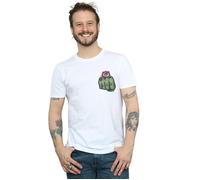 Hulk Tattoo Fist Breast Print T-Shirt Marvel White S