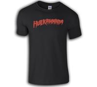 Hulkamania Hulk Hogan Tshirt Fancy Dress Stag Doo (UK, Alpha, XXL, Regular, Regular, Black)