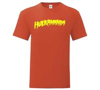 Hulkamania Hulk Hogan Tshirt Fancy Dress Stag Doo (UK, Alpha, XXL, Regular, Regular, Red)