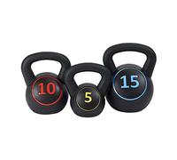 HulkFit Unisex Adult BF-KB51015 Kettlebell Set, Black