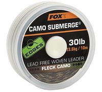 Hull Angling Centre Fox Edges Submerge Lead Free Leader 30lb(Fleck Camo) 10m CAC703