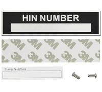 Hull HIN Number Plate Hin Plate Replacement, Engraved Trailer Vin Plates Boat Hull Plate Aluminum Vin Plate for Trailers, Vin Number Plate Replacement Outdoor Vin Tag