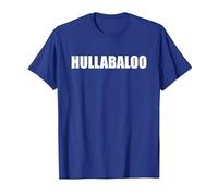 Hullabaloo Funny Word Typography T-Shirt, Men, Royal Blue, Medium