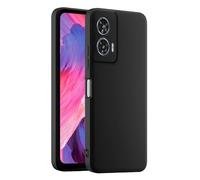 HULLIN Colorful Silicone Phone Case Cover, Suitable for Motorola Moto Edge 50 Fusion (6.7") - Black