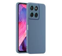 HULLIN Colorful Silicone Phone Case Cover, Suitable for Motorola Moto Edge 60 / Edge 60 Fusion (6.67") - Lavender Grey