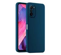 HULLIN Colorful Silicone Phone Case Cover, Suitable for POCO F3 / POCO F3 5G / Xiaomi MI 11i (6.67") - Sapphire Blue