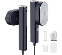 Hulmay Clothes Steamer, 1200W Clothing Steamer, Hand Held Steamer Fast Wrinkle Removal, Lightweight Mini Clothes Iron, Travel Steamer for Clothes, Compact Hand Steamer for Home- Black, 110-120V