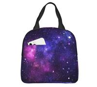 Hulnulnu Galaxy Insulated Lunch Bag Reusable Lunch Box Portable Cooler Lunch Boxes Waterproof Lunch Tote for Picnic Office Work