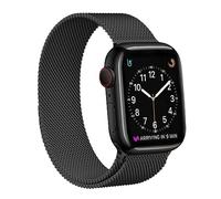 Hulnulnu Milanese Watch Strap, Quick Release Wrist Replacement Watch Band, Perfect Smartwatch Straps Gift for Women Men Party Birthday Valentine's Day - 38mm (Black)