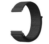 Hulnulnu Nylon Watch Strap, Quick Release Replacement Watch Band for Women Men, Smartwatch Straps Width - 20mm（Black）