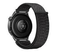 Hulnulnu Nylon Watch Strap, Quick Release Replacement Watch Band for Women Men, Smartwatch Straps Width - 20mm（Reflective Black）