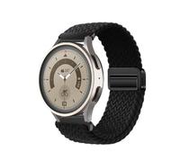 Hulnulnu Nylon Watch Strap, Quick Release Replacement Watch Band for Women Men, Smartwatch Straps Width - 22mm（Black）