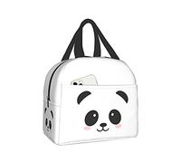 Hulnulnu Panda Kawaii Lunch Bag, Waterproof, Reusable, Durable, Stylish, Aluminum Foil, Keeps Food Fresh