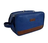 Hulnulnu Premium Men’s Toiletry & Wash Bag - Waterproof Canvas & Leather Bag for Travel, Business & Gifting, Spacious & Durable Organizer