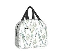 Hulnulnu Sage Insulated Lunch Bag Reusable Lunch Box Portable Cooler Lunch Boxes Waterproof Lunch Tote for Picnic Office Work