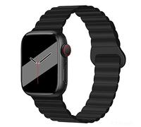 Hulnulnu Silicone Watch Strap, Quick Release Replacement Watch Band, Ideal Smartwatch Straps Gift for Women Men Birthday Valentine's Day - Width 49mm (Black)