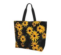 Hulnulnu Tropical Sunflower Tote Bag for Women Travel Work Shopping Grocery Top Handle Purses Large Totes Reusable Handbags Shoulder Bags