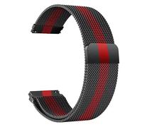 Hulnulnu Watch Strap, Upgraded Quick Release Milanese Replacement Watch Band, Smartwatch Straps Christmas Gift for Women Men Birthday Valentine's Day - 38mm (Black Red)