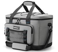 Hulongo Cool Bag, 30L Cool Box, Large Cooler Bag, Grey