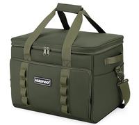 Hulongo Cool Bag Insulated Cooler Bag Waterproof Picnic Thermal Bag For Camping, Travel, Grocery Shopping & Fishing, 37L, Green