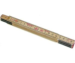 Hultafors 100204 1m "59-1-6" Folding Rule - White