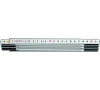 Hultafors 105154 "T59-2-10V" Folding Rule with Red Decimetre Figures - White