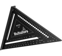 5-in-1 try square 300 mm I Hultafors I 300 mm Carpenter's square CNC milled from aluminium I Carpenter's square for marking, measuring and drawing I Incl. conversion table I 257040