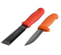 Hultafors 391073 Chisel Edc 25Mm & Craftsmenfts Knife Hvk In A Double Holster