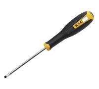 Hultafors Slotted Screwdriver 4.0 x 100mm, Made for Professional use, Developed Together with Craftsmen. Has a Hole in The Middle for Hanging and securing.