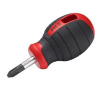 Hultafors Stubby Phillips Screwdriver PH2 x 25mm with Hardened Steel Blade and Durable ppc Plastic Handle