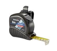 Hultafors BMSS8M Brick-Mate Stainless Steel Pocket Tape 8m Metric Only with Non-Slip Rubber Grip and Strong End Hook