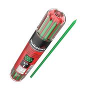 Hultafors Deep hole marker refill set green 10 pieces I I In a practical dispenser with clip holder I 2.8 mm universal refills for carpenter's pencil I For a variety of surfaces I 650180