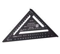 5-in-1 try square 180 mm I Hultafors I Carpenter's square CNC milled from aluminium I Carpenter's square for marking, measuring and drawing I Incl. conversion table I 257010