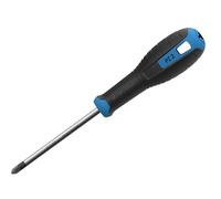 Hultafors Pozidriv Screwdriver PZ2 x 100mm, Hardened Steel Blade for Long Life