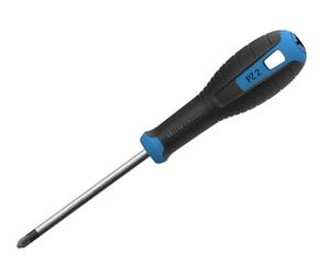 Hultafors Pozidriv Screwdriver PZ2 x 100mm, Hardened Steel Blade for Long Life